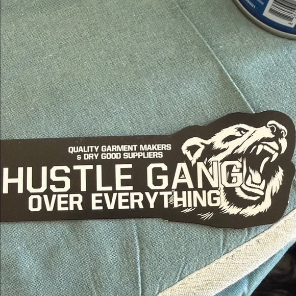 Hustle Gang Black and White Graphic Sticker - Picture 2 of 5